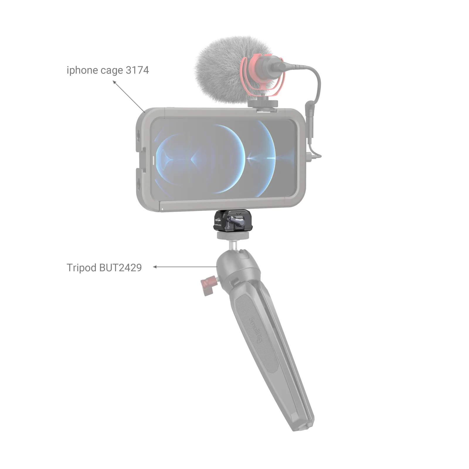 SmallRig 3513C Drop-in HawkLock Universal mini Quick Release Clamp and Plate Tripod Mount Adapter for Canon Sony Camera Monitor