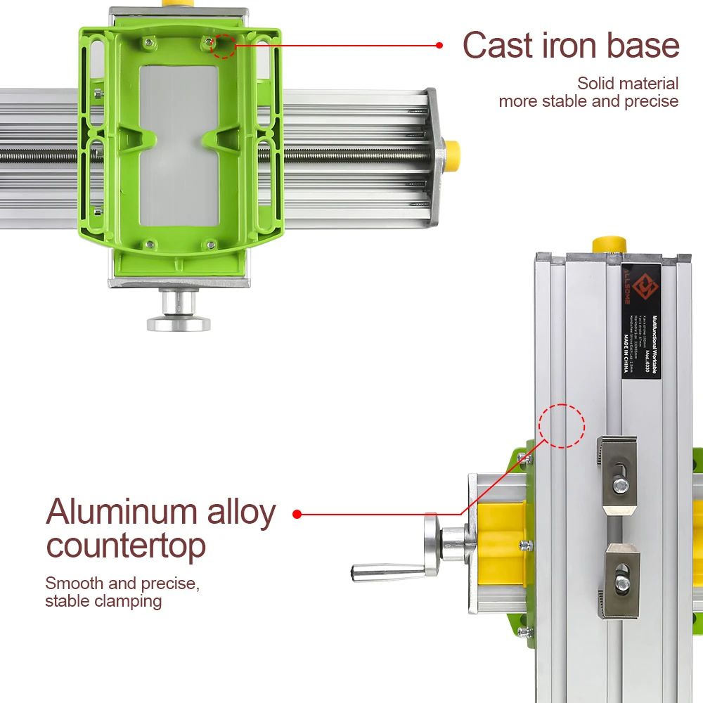 MINIQ BG6330 BG6300 Mini Precision Milling Machine Worktable Multifunction Drill Vise Fixture Working Table HT2829