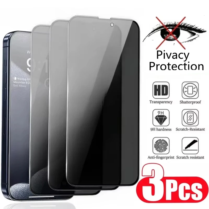

1-3PCS Anti Spy Privacy Screen Protector For Samsung Galaxy S25 Ultra S24 Plus S23 FE S22 S21 S20 S10 S10e S25+Tempered Glass