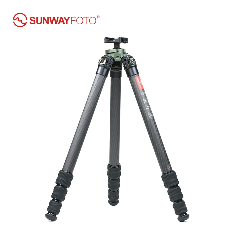 SUNWAYFOTOT3240CSL Hunting Tripod for Shooting Rifle Stand Carbon Fiber