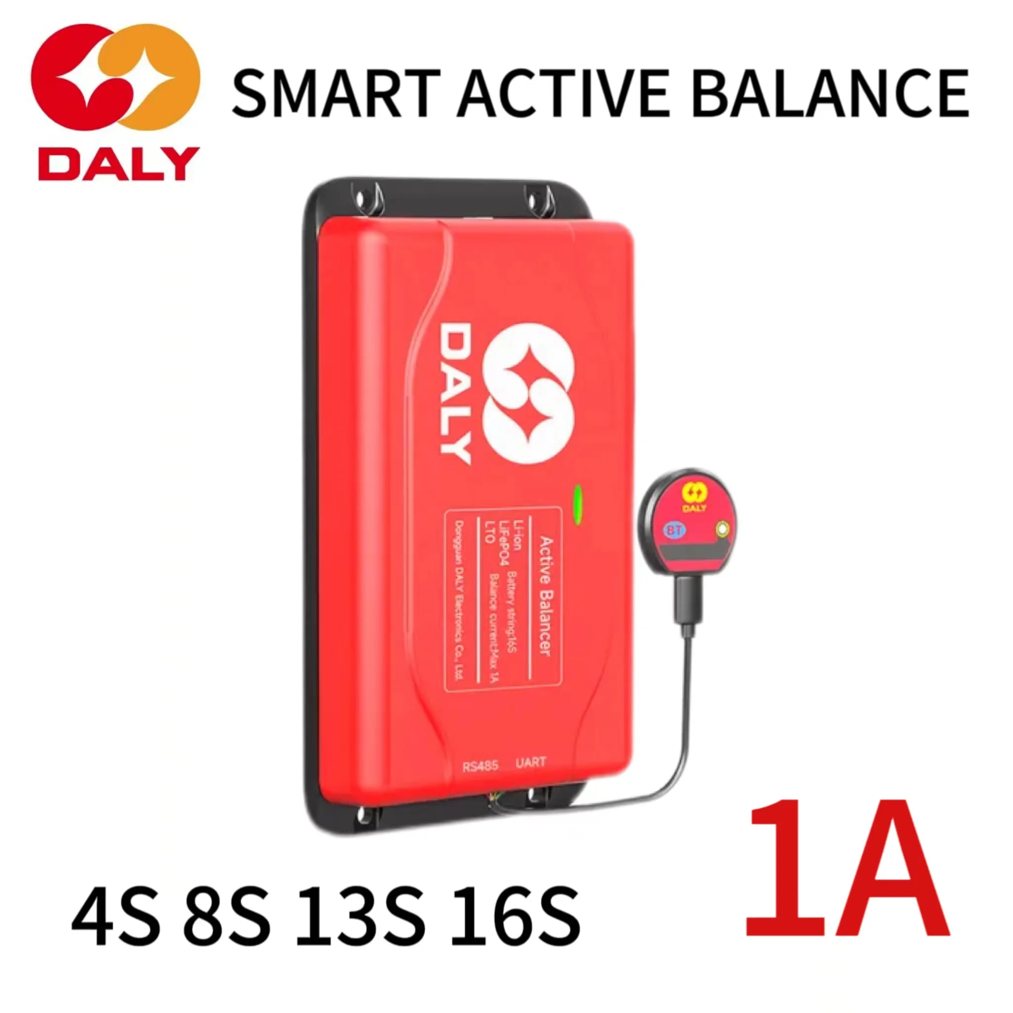 

DALY BMS 1A Smart Active Balancer 4S 8S 13S 16S 12V 24V 48V 60V WIth Bluetooth For Lifepo4 Li-ion Battery 18650 21700 Ebike EV