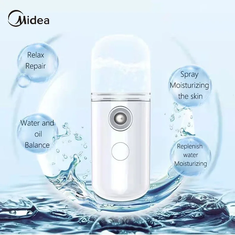 ميديا المرطب 20 مللي للسيارة المنزل مكتب المحمولة قابلة للشحن صغيرة لاسلكية الشخصية الوجه البخاخ صانع ضباب رائع المرطب