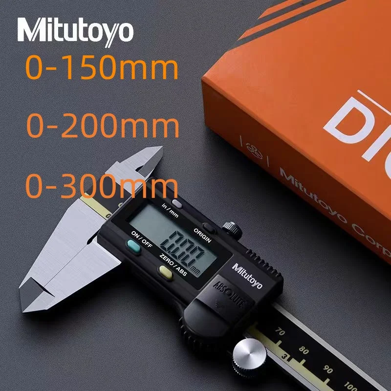 Mitutoyo Vernier calibre pied de coulisse digital absolu 500-196 12 pulgadas 0-300mm IN/MM precisión 0,01mm LCD outils de mesure