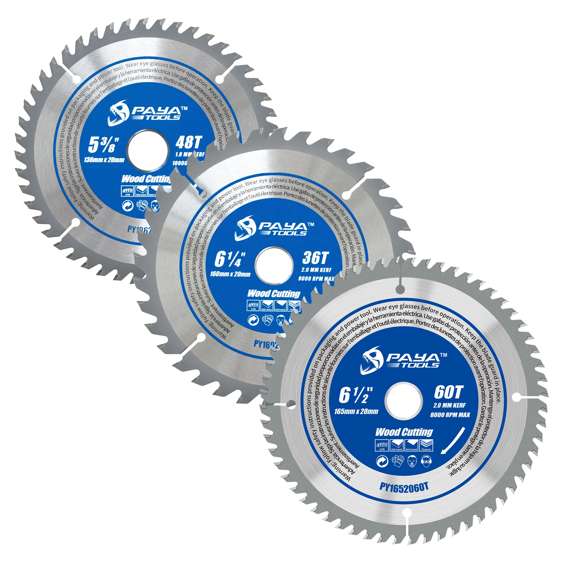 paya-3pcs-wood-cutting-circular-saw-blade-set-6in-48t-6-1-4in-36t-6-1-2in-60t-carbide-tipped-saw-blade-set-for-wood-cutting