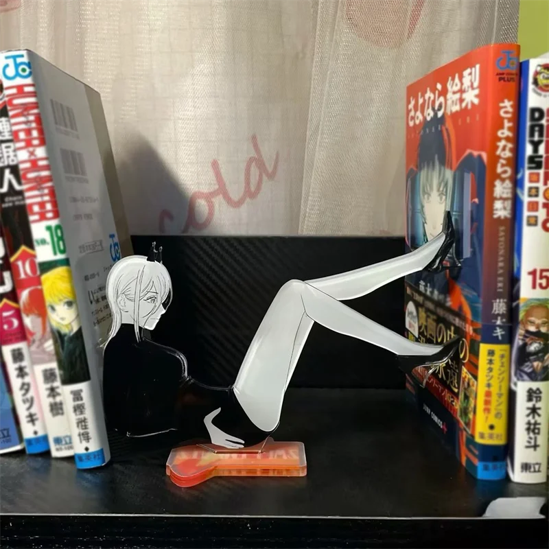 Anime Chainsaw Man Reze Power Makima Cosplay Stand Acrylic Plate Desktop Model Ornament Figure Decoration Accessories Prop