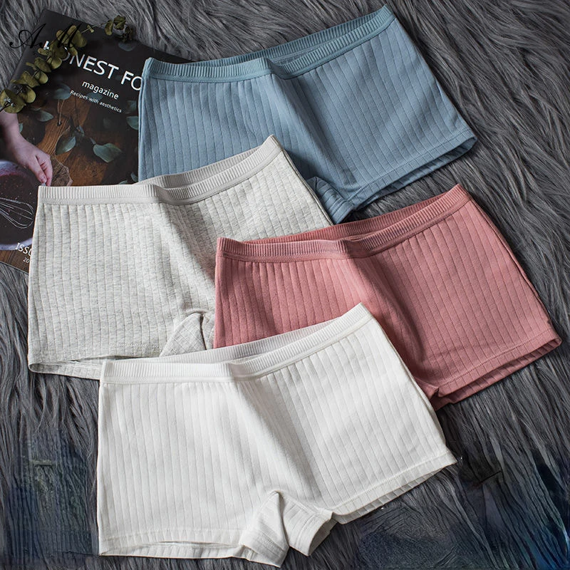 Elastic Women Safety Panties Cotton Under Skirt Seamless Underpant Female Summer Solid Plus Size Boxer Shorts Sexy Panties Women