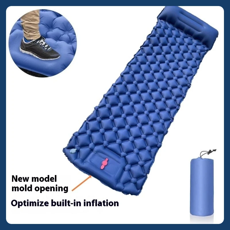 

Уличная подставка для ног, сверхлегкий надувной коврик для палатки, спальный коврик для автомобиля, кемпинга, портативный кемпинг, односпальная кровать, влагостойкий коврик