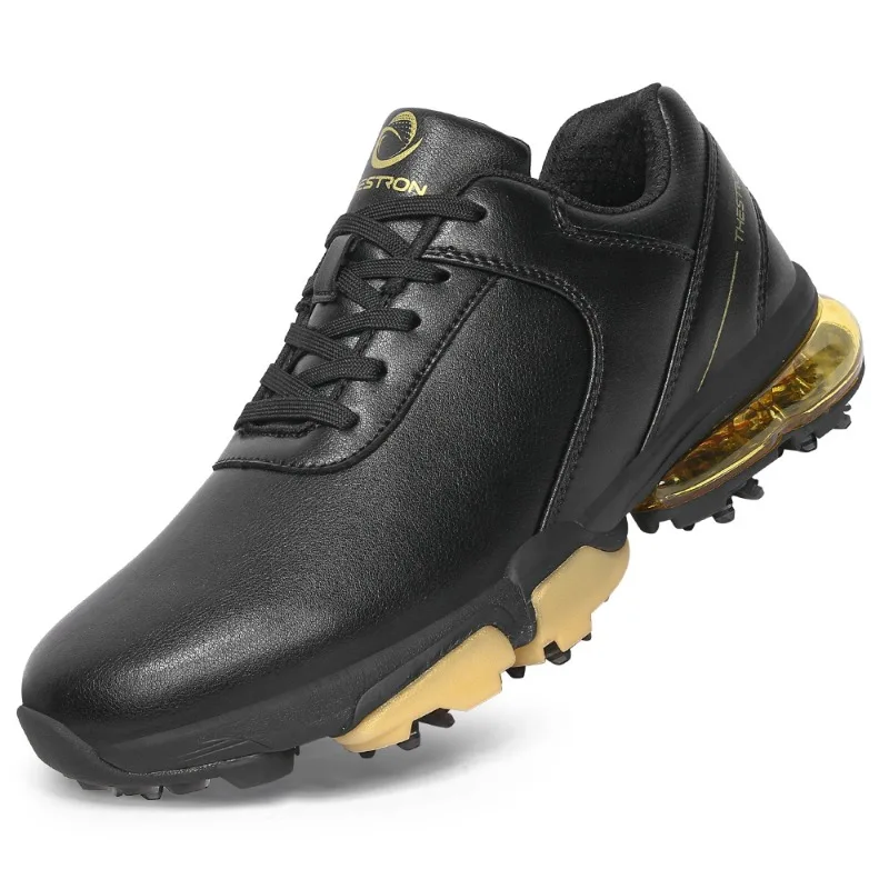 2024 New Golf Shoes for Men Luxury Brand Gym Sneakers Mens Anti Slip Spikes Golf Shoe Leather Sport Shoes Man Walking Shoe Men