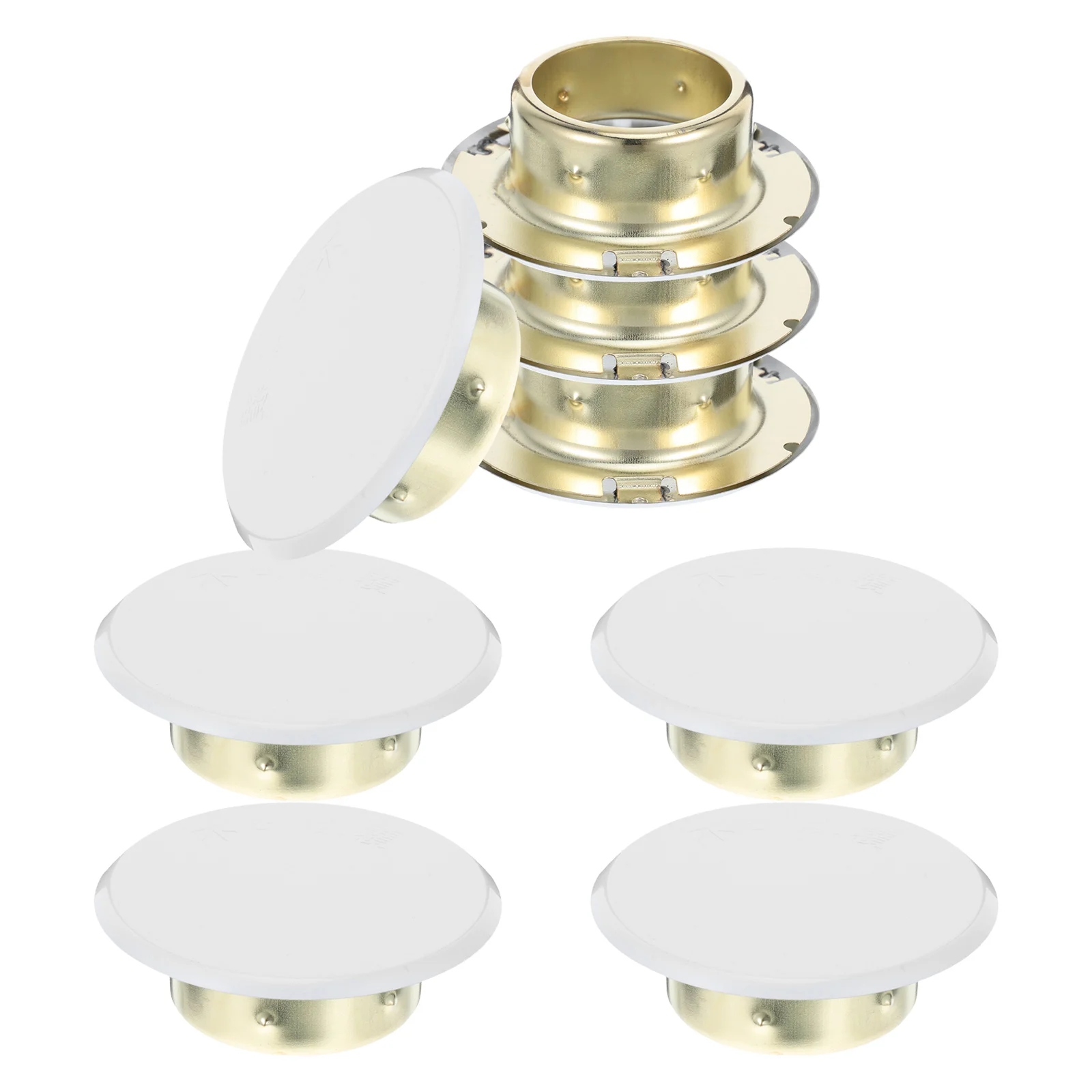 8Pcs Decorative Fire Sprinkler Covers Metal Ceiling Sprinkler Head Cover Plate for Industrial Ceiling Cover Plate