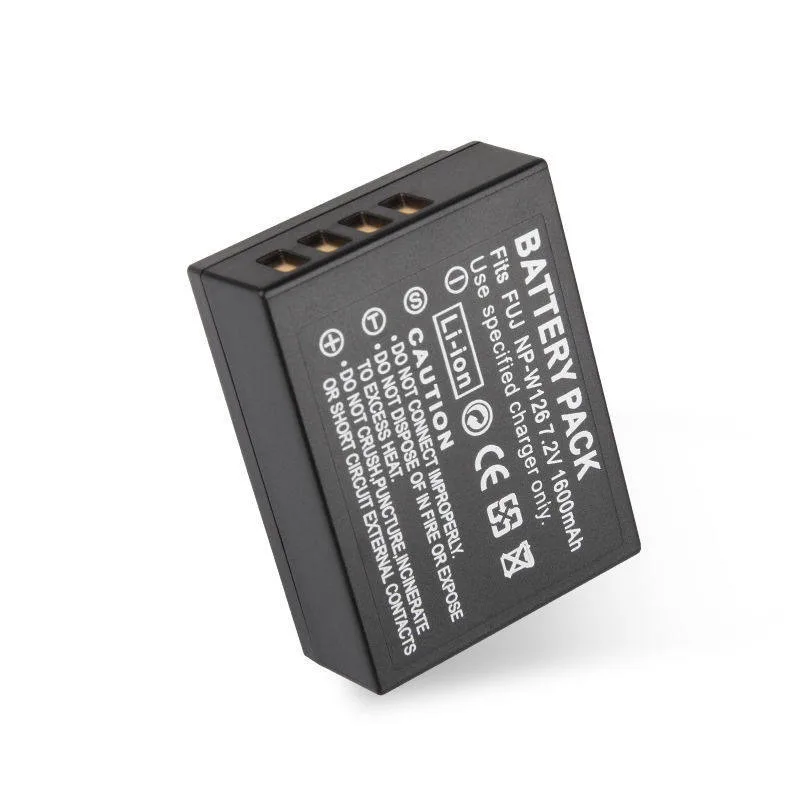 NP-W126S Kamera-Akku, Ladegerät für Fuji XS10/XT30/XT20/XT3/XA7/X100F/V/XT200 Digitalkamera 7,2 V 1600 mAh