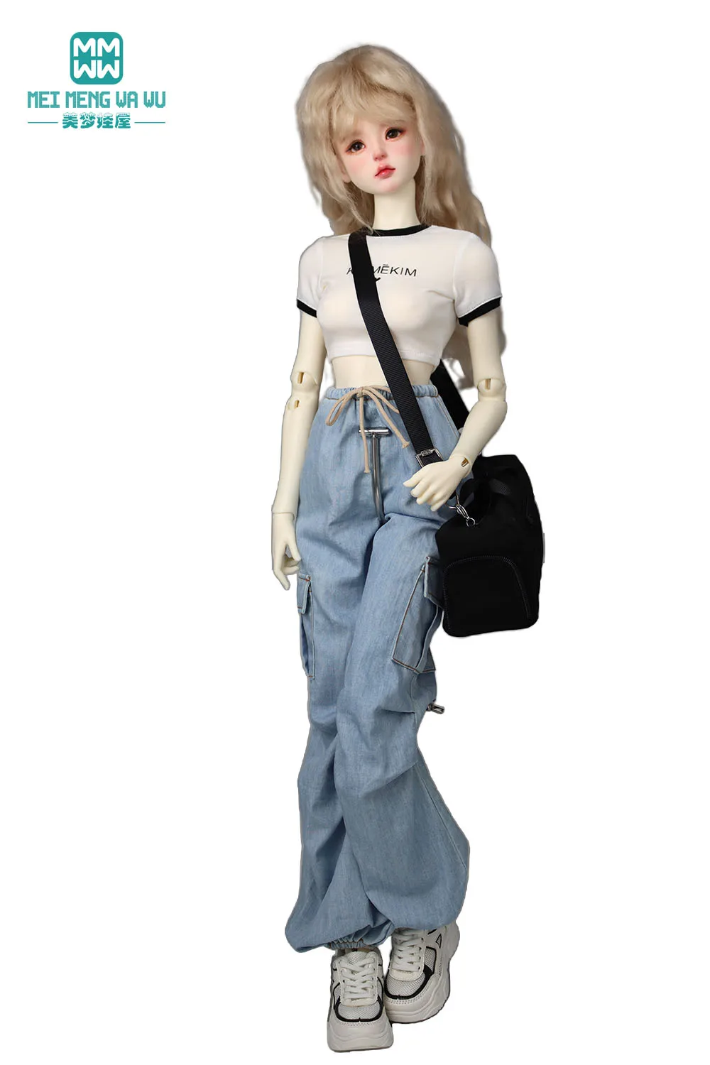Fits 1/3 1/4 DD SD MSD BJD Doll Clothes Fashionable pocket cargo pants Toys Gift