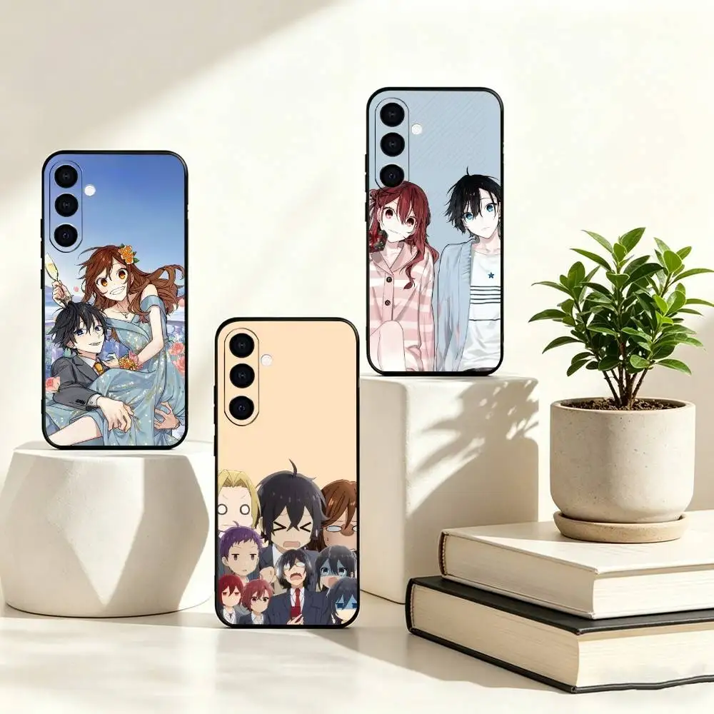 A-Anime H-Horimiya Phone Case For Samsung Galaxy A73,A72,A71,A70,A53,A52,A51,Soft Silicone Black Cover