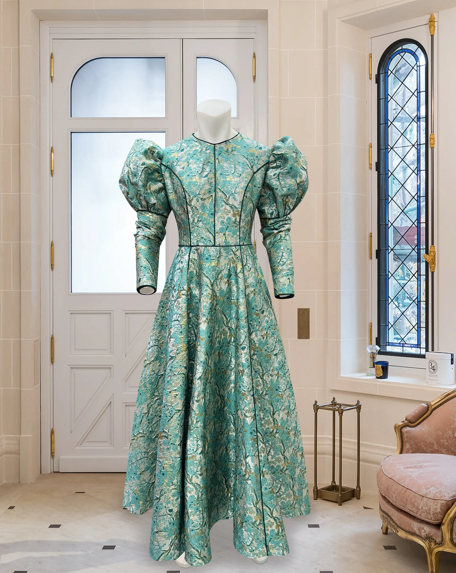 การประชุมประจําปีโฮสต์จัดเลี้ยงอุตสาหกรรมหนักประกบกระโปรงชุดราตรี Jacquard