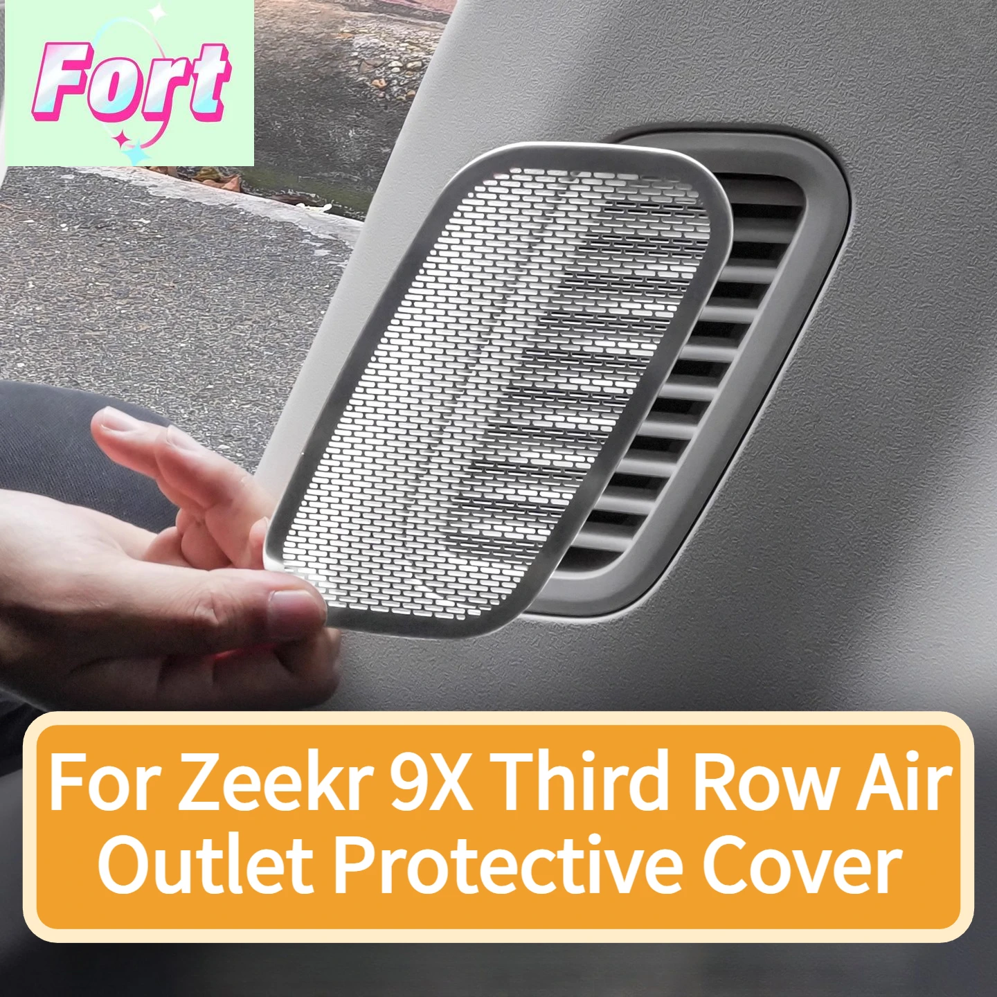New For Zeekr 9X third row air outlet protection cover anti-foreign body blockage practical modification