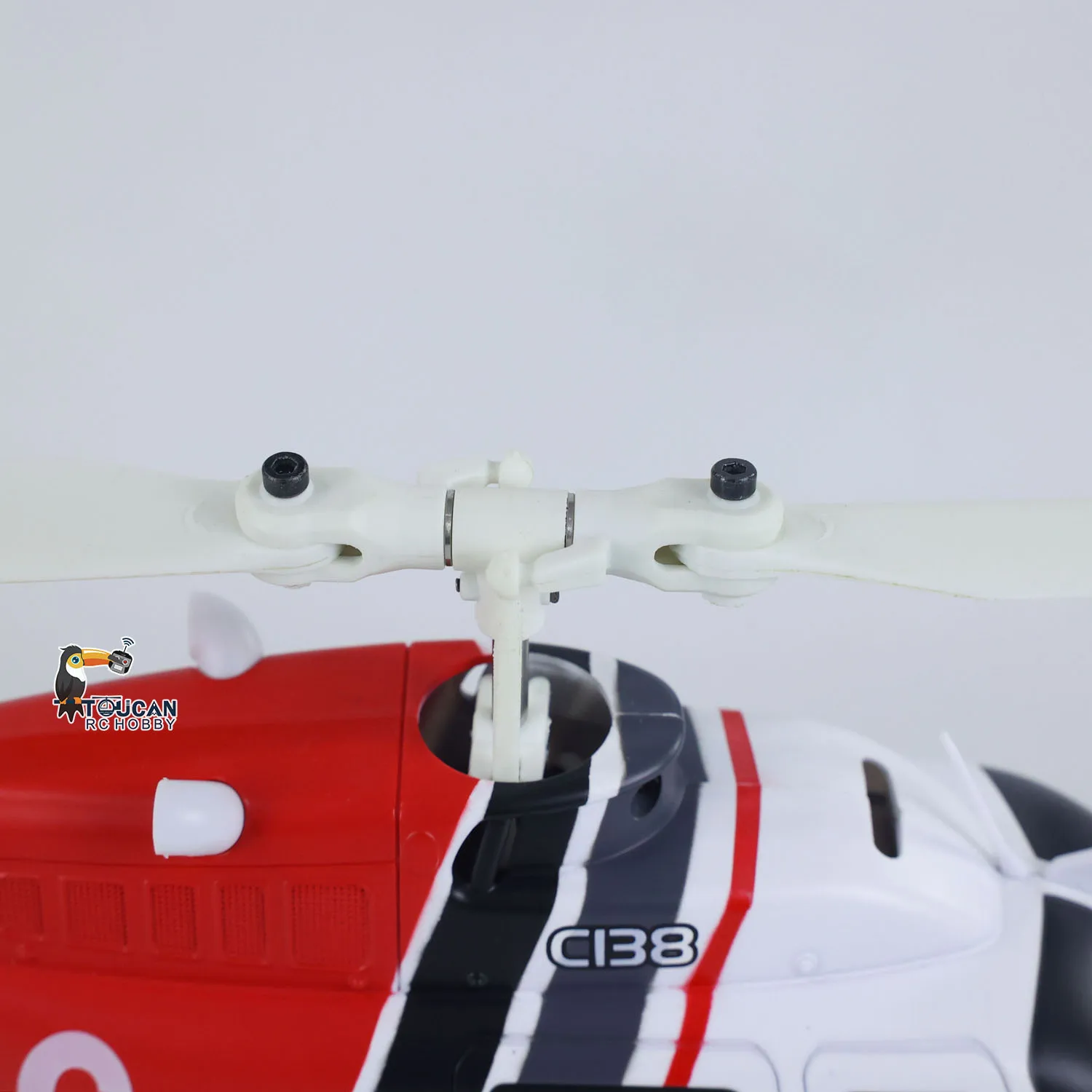 Novo helicóptero c138 rc bell206 simulação 2.4g controle remoto dublê aeronave 6 eixos giroscópio servo mini brinquedo crianças