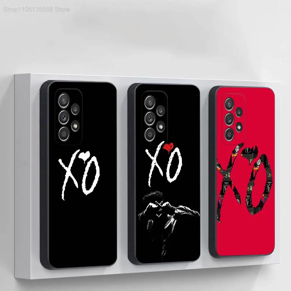 

Singer The W-Weeknd X-XO Phone Case For Samsung S 25,24,23,22,30,21,10,9,Ultra,Plus,Lite,FE,4,5G Black Soft Case