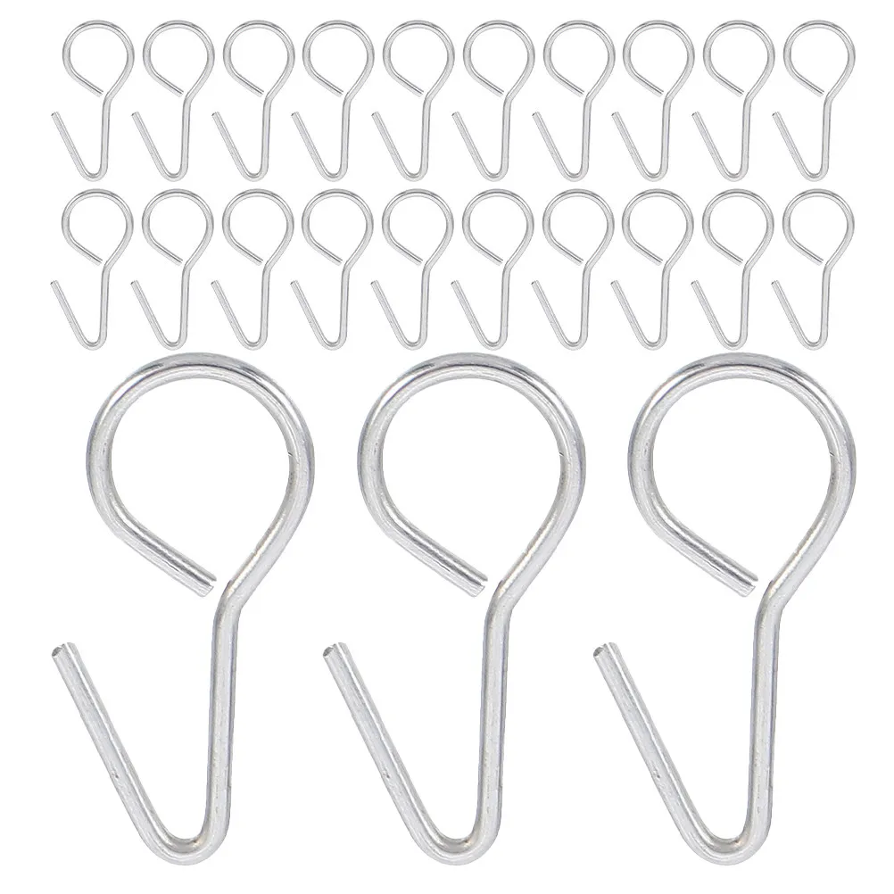 

50pcs S Metal Car Seat Cover Hooks Durable Vehicle Seat Pad Fixing Hanger For Rv Trailer Accessories Automotive Safety