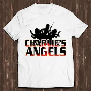 Charlie's Angels Programa de TV Filme Retro Gamer Meme Filme Música Legal Presente Camiseta C1564