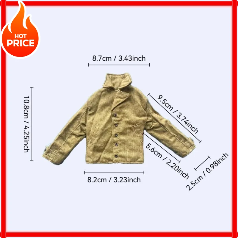 Model munduru wojskowego amerykańskiego z czasów II wojny światowej w skali 1/6, kurtka, odzież, model dla lalki o wysokości 12 cali, prezent, ekspozycja.