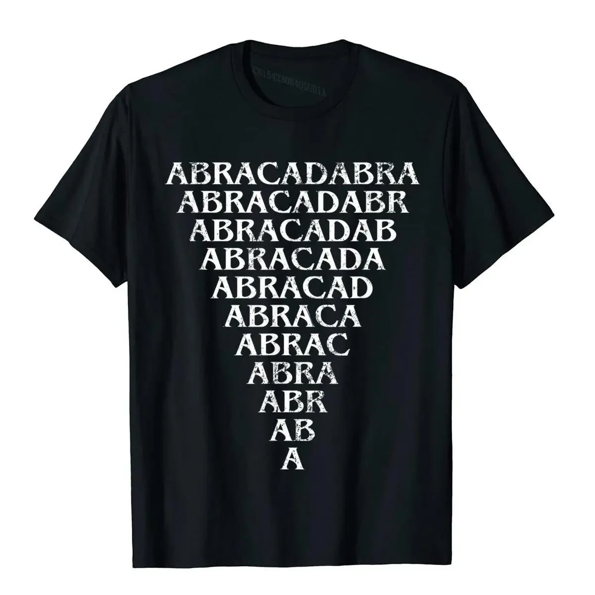 Abracadabra Triangle Amulet Magic Abracadabrangle Occult -Shirt Cotton   For Men Normal   Cartoon Plain