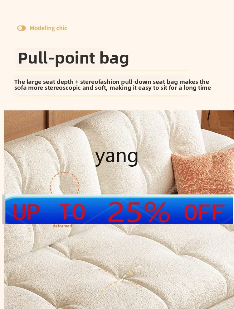 

yjq foldable sofa bed dual-purpose small apartment living room multi-functional solid wood sofa bed dual-purpose