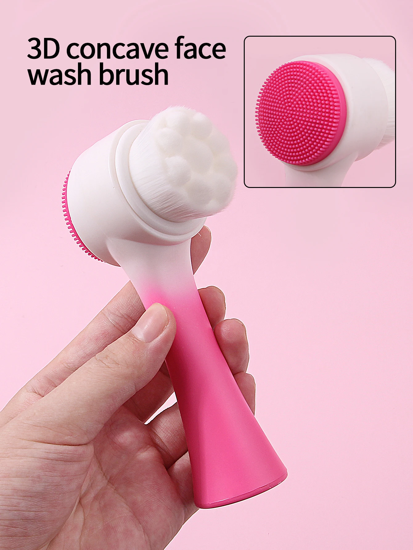 4-częściowy zestaw do mycia twarzy, opaska na głowę, pasek na nadgarstek, odporny na wilgoć i chłonny, w połączeniu z silikonowym zestawem pędzli do mycia twarzy