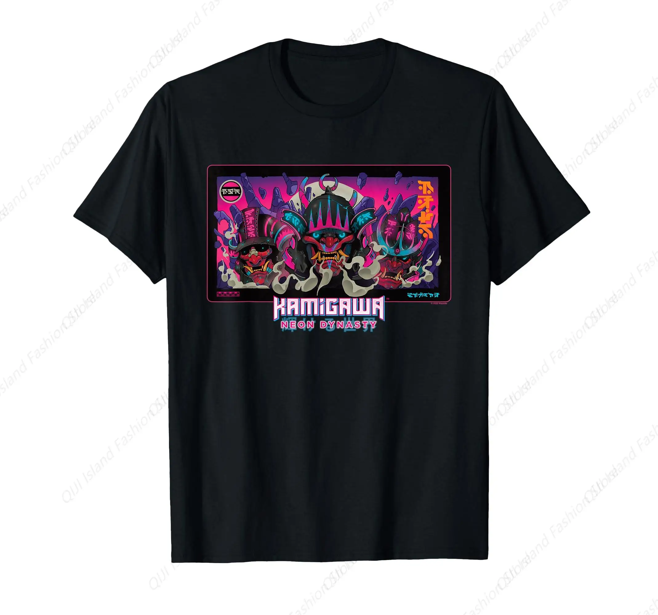 

Cool Neon Dynasty Samurai T-shirt
