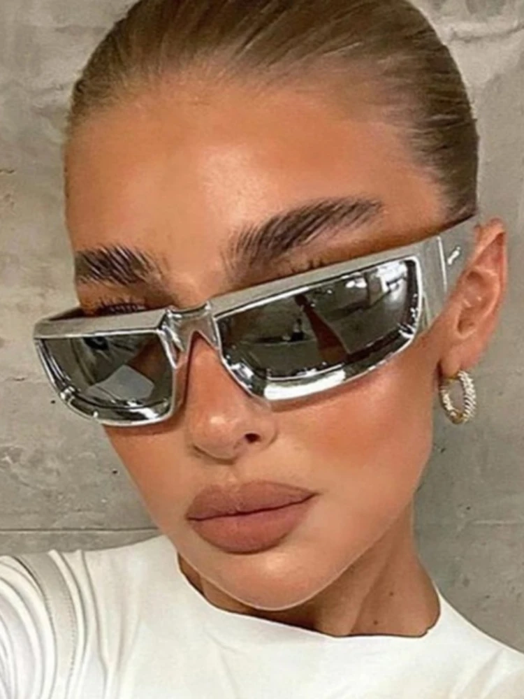 AliExpress Samjune Y2K Cycling Sports Steampunk Sunglasses Women Punk Goggle Brand Designer Sun Glasses Men Silver Mirror Shades Fashion Eyewear
