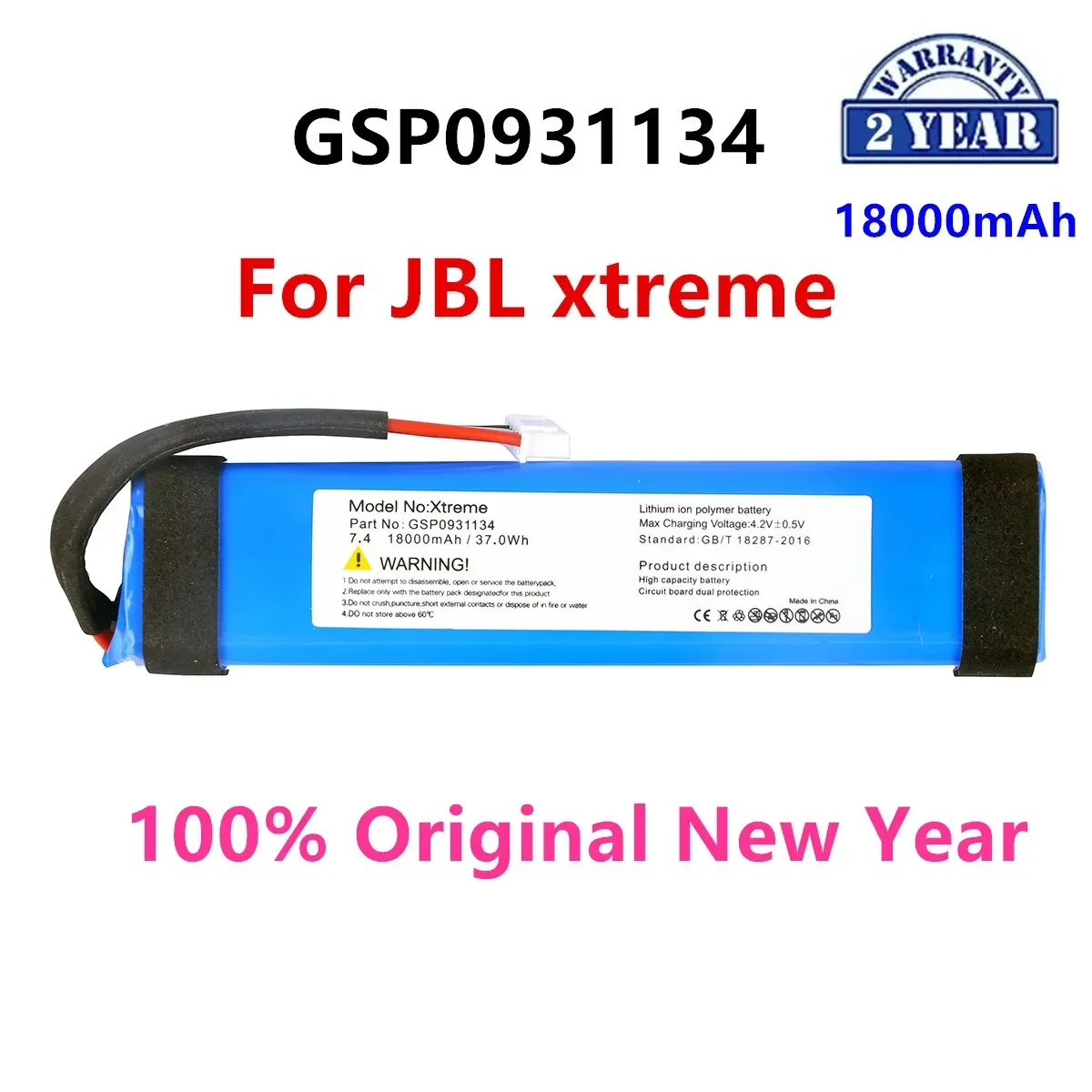 Original  GSP0931134  18000mAh  For JBL  xtreme1 extreme Xtreme 1  Bluetooth Wireless  Speaker Replacement Battery.