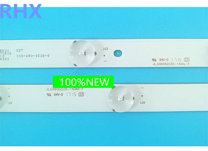 FOR Brand new originaL 49 inch LCD TV backlight strip JL.D49062235-140ARL-F 12PCS（L+R）   3V    950mm(A+B)   6LED  100%NEW