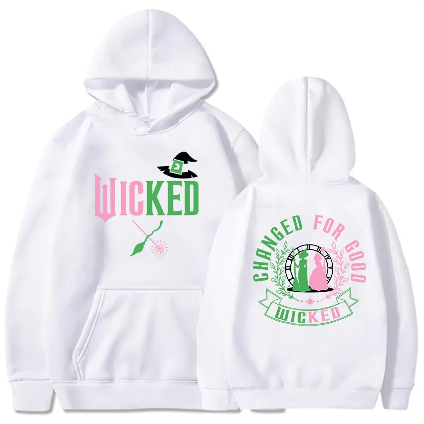 Changed for Good Wicked Fantasy Movies Hoodies Graphic Clothes Women Men Hooded Winter Sweatshirts Moletom Casual Female Hoodie