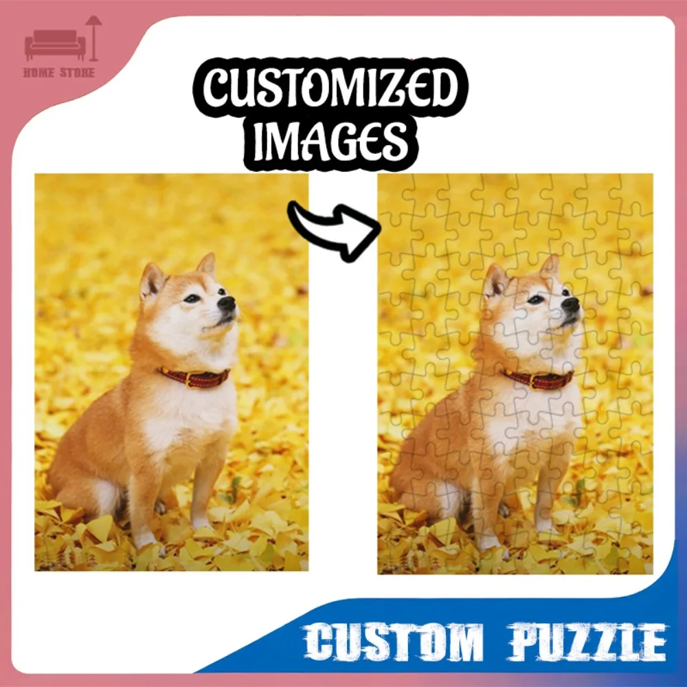 

Custom DIY Puzzle Gift Personalized with Photo Unique Creative Picture Wedding Anniversary Valentine’s Day Home Wall Decoration