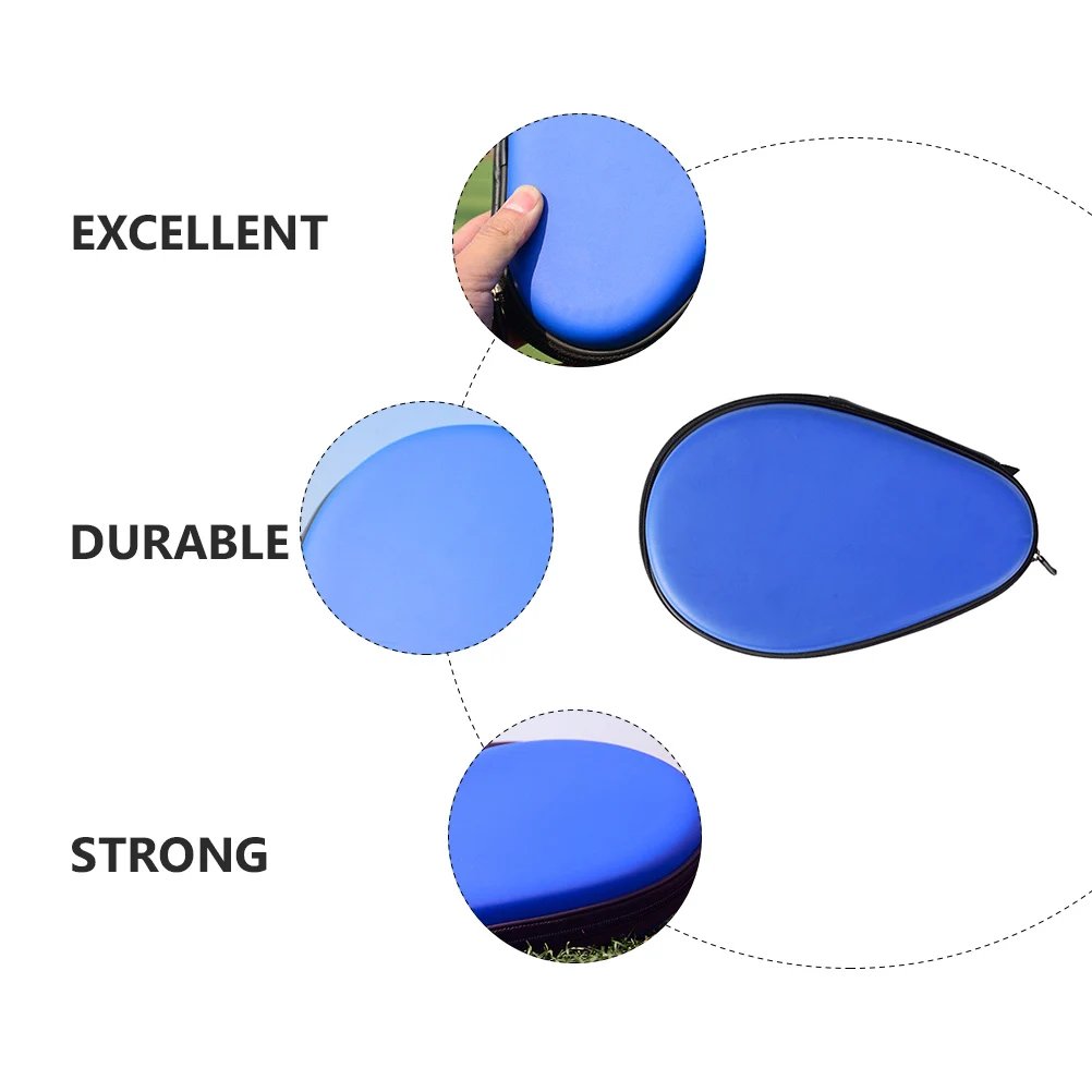 

EVA Table Tennis Racket Case Paddle Bag Pong Bat Storage Organizer Sports Accessories Durable Wear Resistant Bright Color