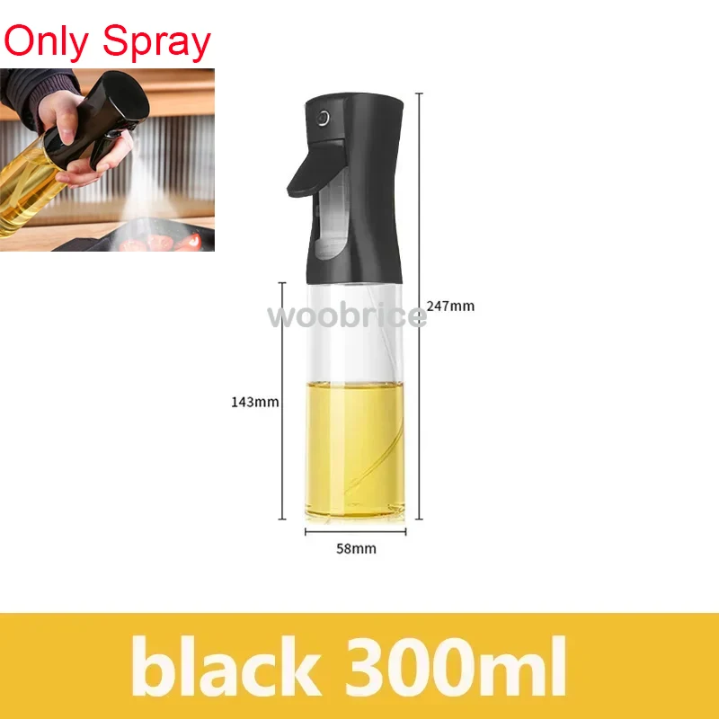 2-in-1 keukenspray-olieverdeler, olieverstuiver, polijstmiddel of alleen borstelspray voor airfryer, salade, grillen, braden, koken in de keuken