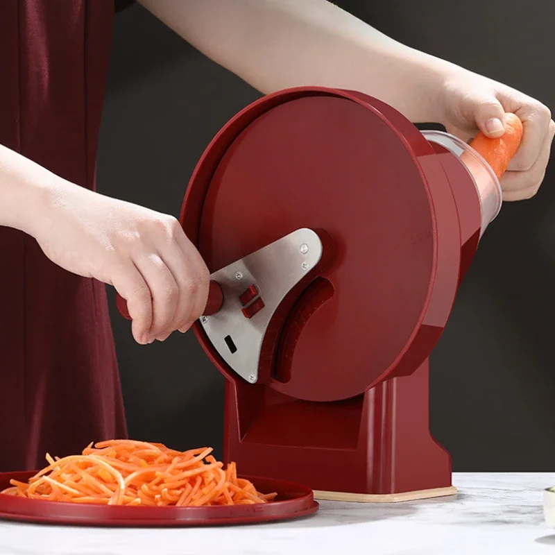 

Two-in-one Vegetable Cutter Plastic Potato Slicer Simple Household Manual Vegetable Cutter Multi-functional Slicer Detachable