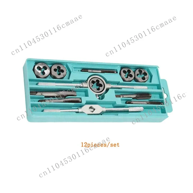 12-Piece Set of High-quality M6 To M12 Thread Taps and Die Sets
