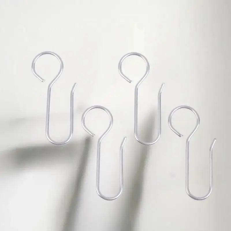 30개 핸디 커튼 액세서리 메탈 커튼 트랙 설치용 후크 S자형 메탈 천장 샤워 커튼 장식용 후크