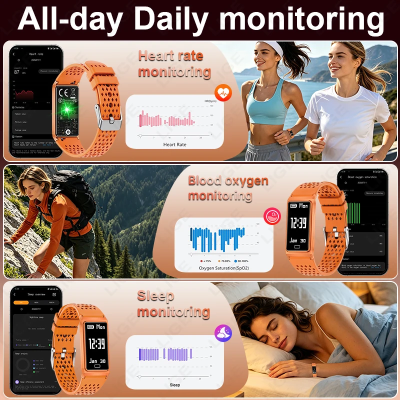 Monitor de Frequência Cardíaca - Smartwatch Slim Watches For Men avaliação e preço