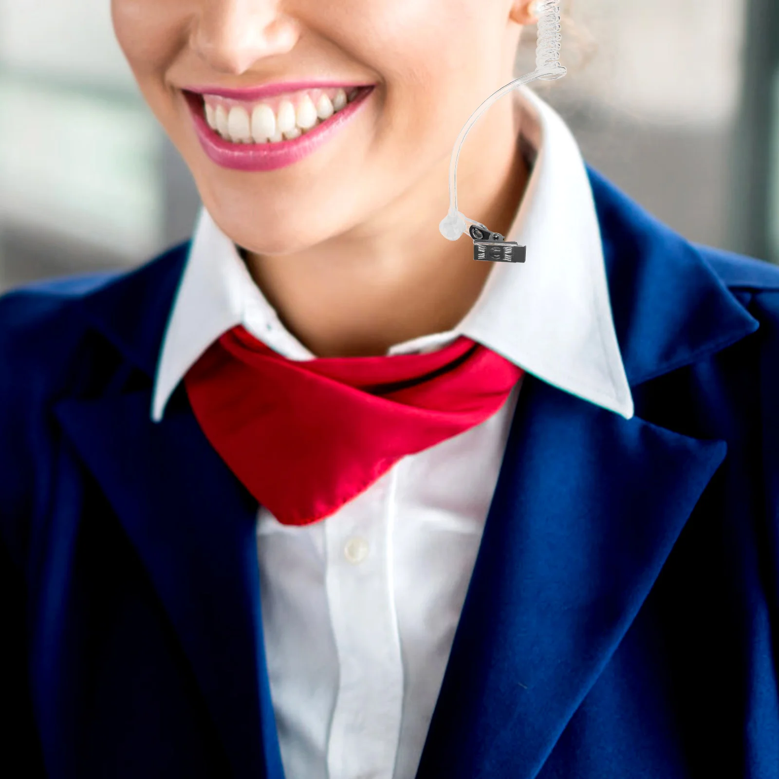 

4pcs Acoustic Tube Earpiece Accessories Clear PVC Air Duct Coil Radio Headphones Mobile Phones Walkie Talkies Stable Sound