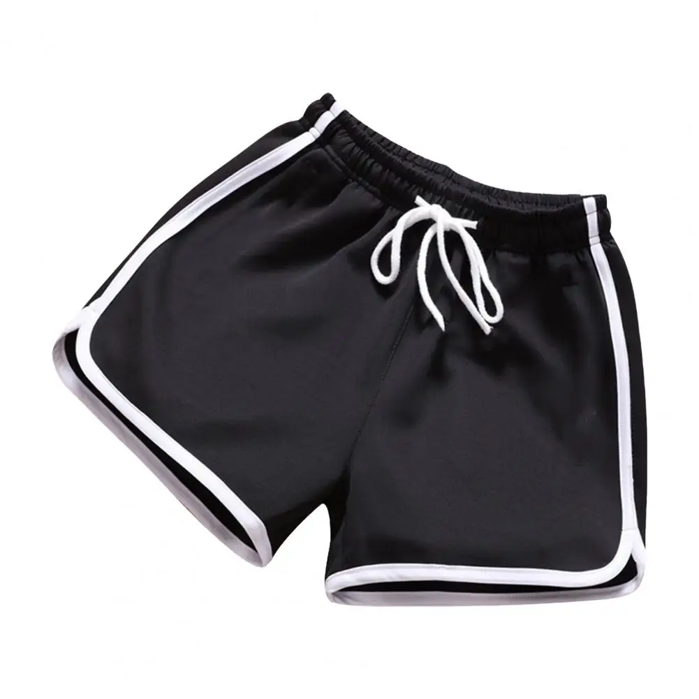 Men Shorts Versatile Men\'s Summer Shorts Elastic Waist Loose Fit Above Knee Length Ideal for Beach Sports Jogging Solid Color