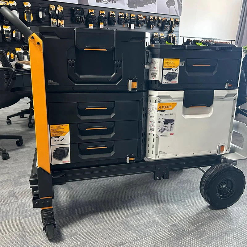 2-in-1 Stackable Hand Truck | Heavy-Duty Multi-Purpose Hand Truck | TB-B1-T-20 Hand Truck 2-Wheel/4-Wheel Drive Selectable