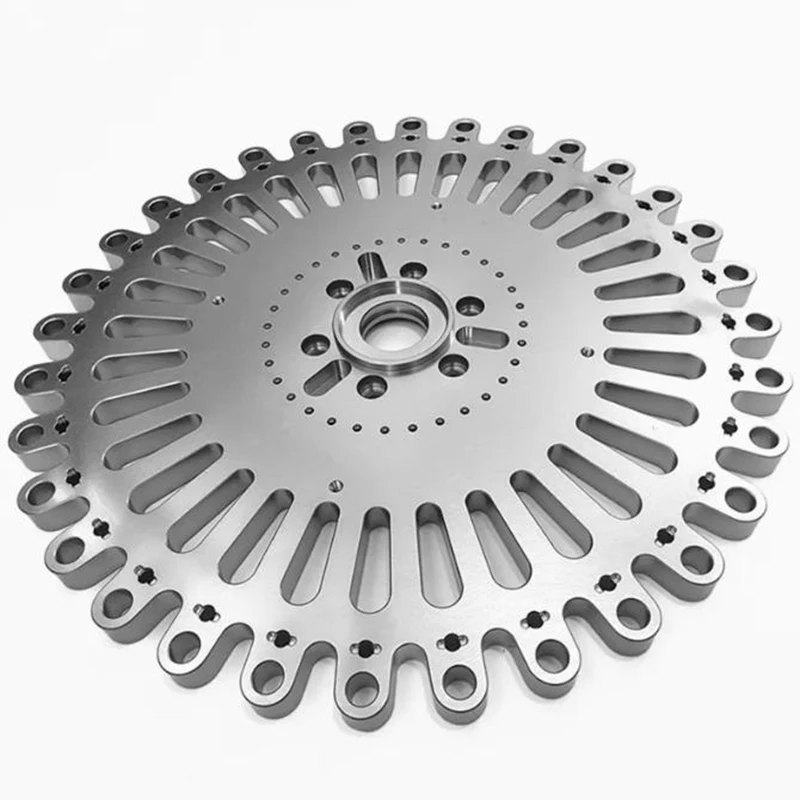

Machined Services Custom Metal CNC Turned Milled Parts Stainless Steel Multi-installation Hole Hollow Disk
