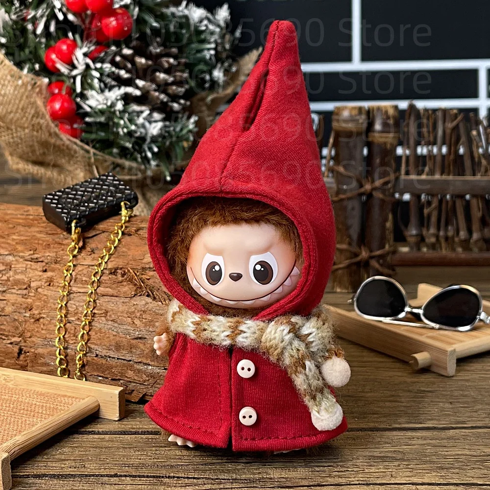 Ubranka dla Labubu 4.0 The Monsters Pin for Love Series Doll Elf Cloak Dress Up Clothing for Labubu V4 Doll Clothing Outfit Accessories