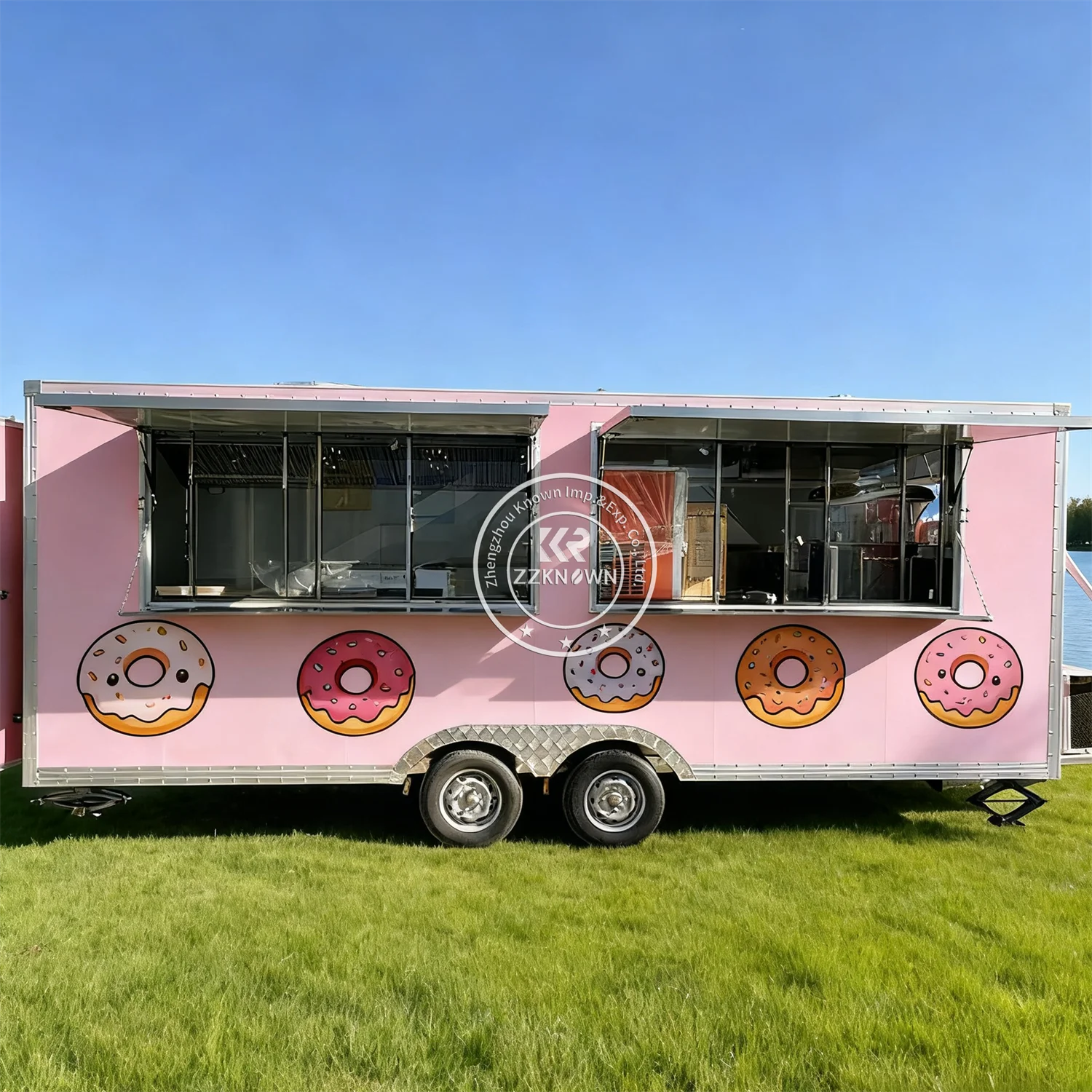 

Custom Snack Food Truck Fully Equipped Street Mobile Fast Food Trailer With Full Kitchen Equipments