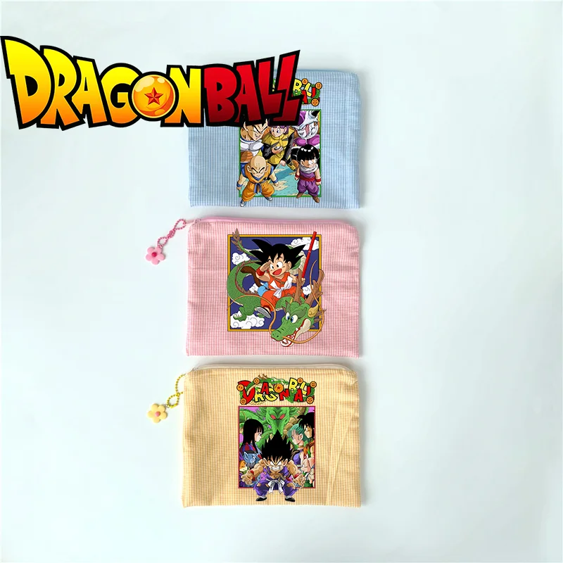 

Cartoon Dragon Ball Cosmetic Bag Anime Character Goku Vegeta Portable Mini All-match Makeup Bags Foldable Lightweight Storage