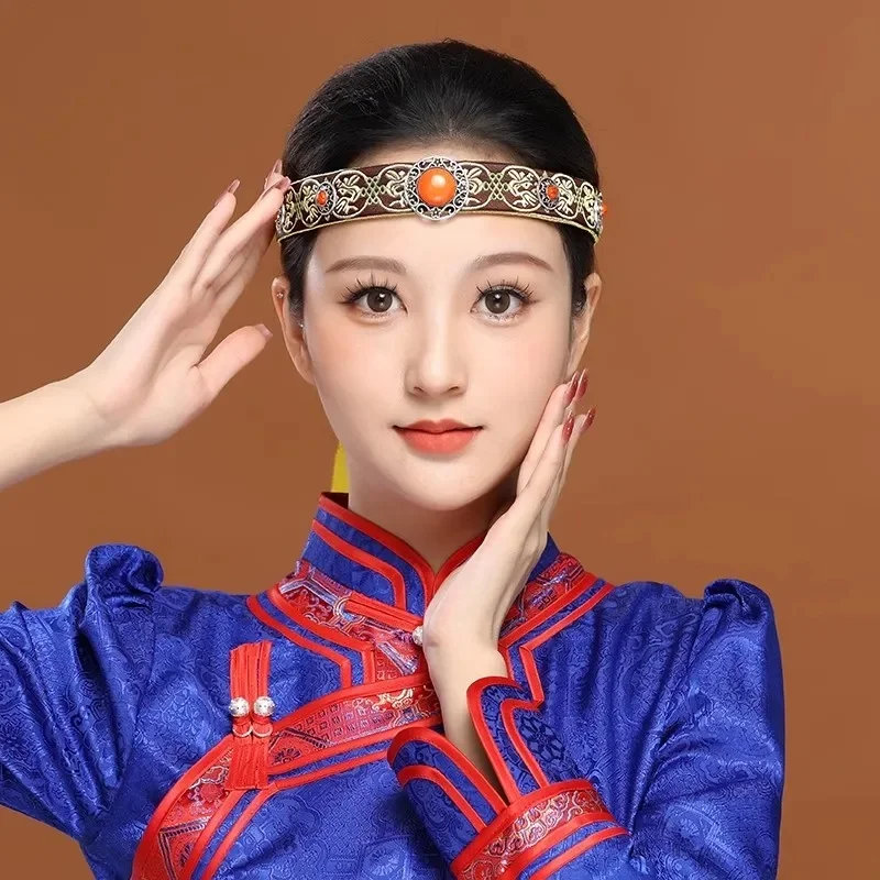 Mongolian Ethnic Style Unisex Mongolian Dance Headwear