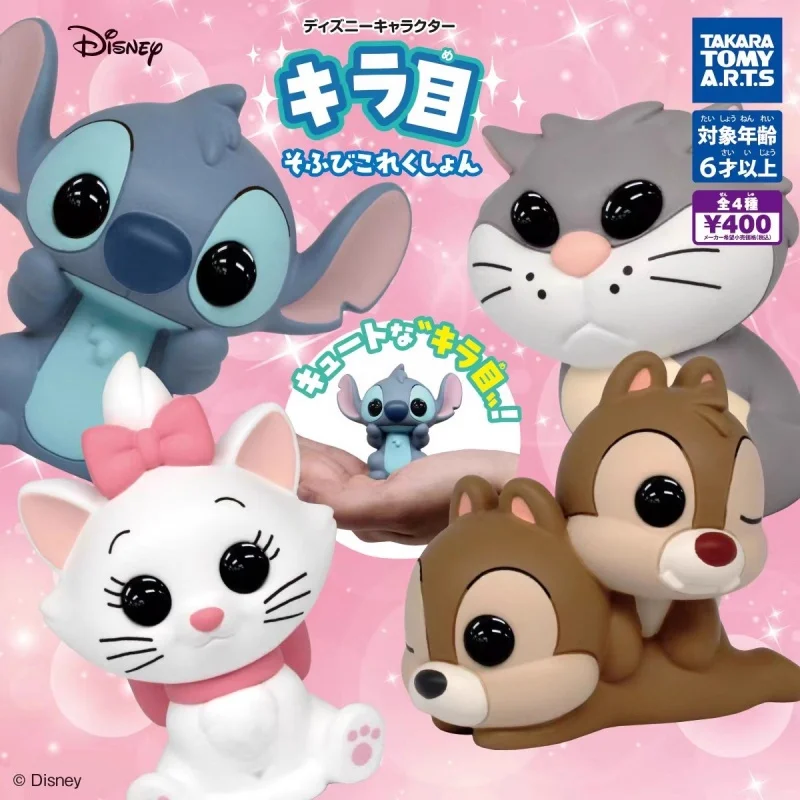 TOMY Original 4Pcs Gashapon チップとデール Disney Anime Figure Toys For Kids Gift Collectible Model Ornaments