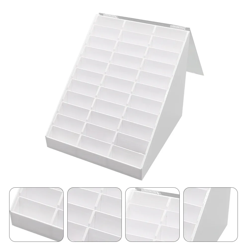 

1 шт. Прозрачная демонстрационная коробка для образцов лаков для ногтей, профессиональная подставка для демонстрации дизайна ногтей в салоне маникюра