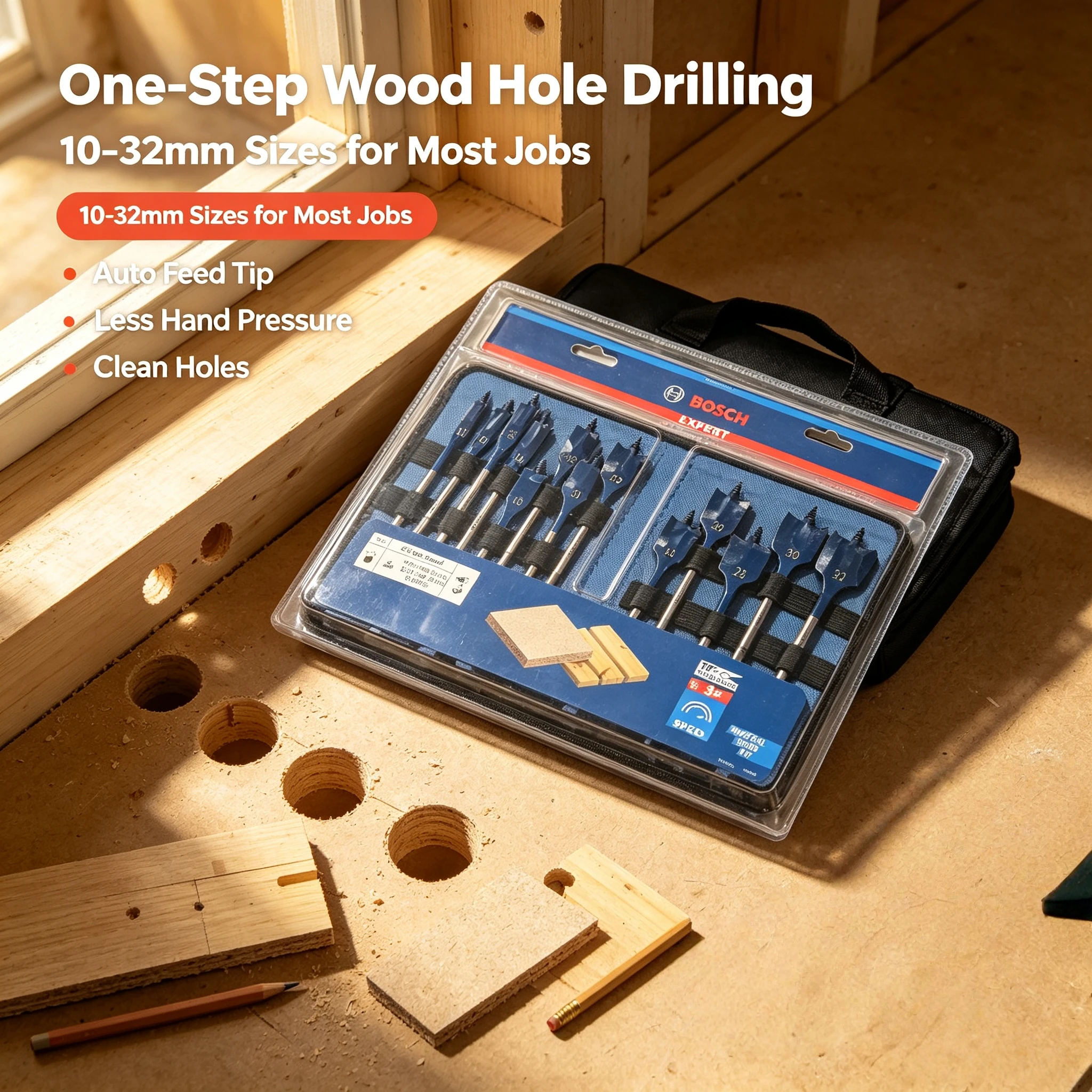 bosch-2608900336-expert-self-cut-speed-spade-drill-bit-set-10-32-mm-impact-drill-accessories-woodworking-drilling-13pcs