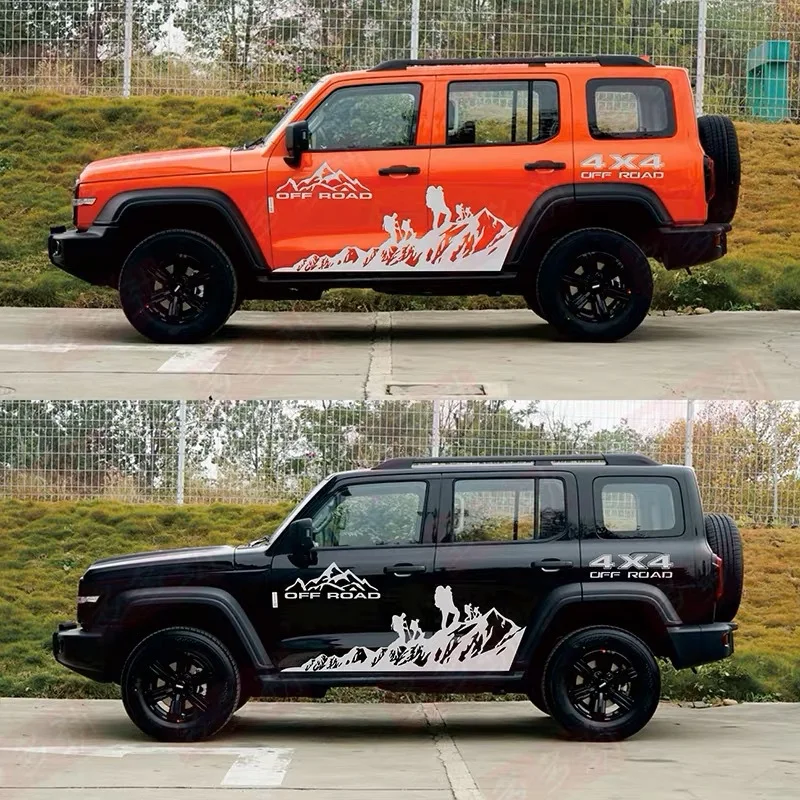 

For tank 300 car decals, modified off-road body waistline color strips, personalized decorative stickers, pickup stickers